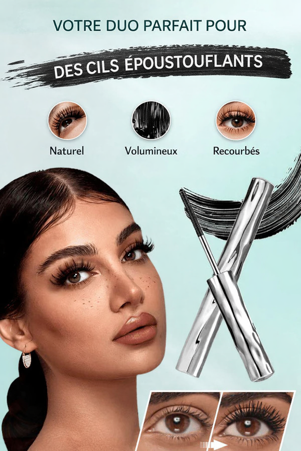 💥 Cofanetto mascara definitivo per ciglia più lunghe e incurvate