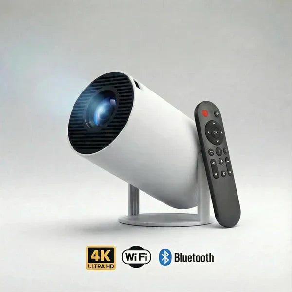 MiniCast Pro – Trådlös miniprojektor med WiFi & Bluetooth (2025)