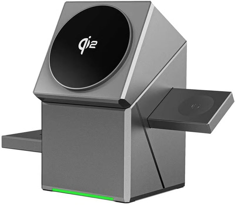 📱QI2 3-in-1 Magnetic Pop-up Wireless Charger — Get ready to say goodbye to a cluttered desktop!💼🌟