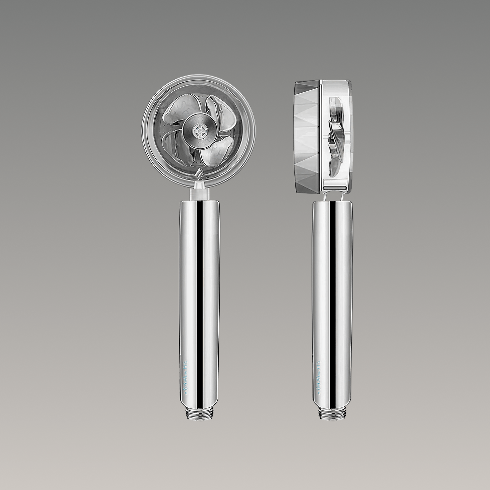 Showery® Turbo Shower Head:  High Performance Technology